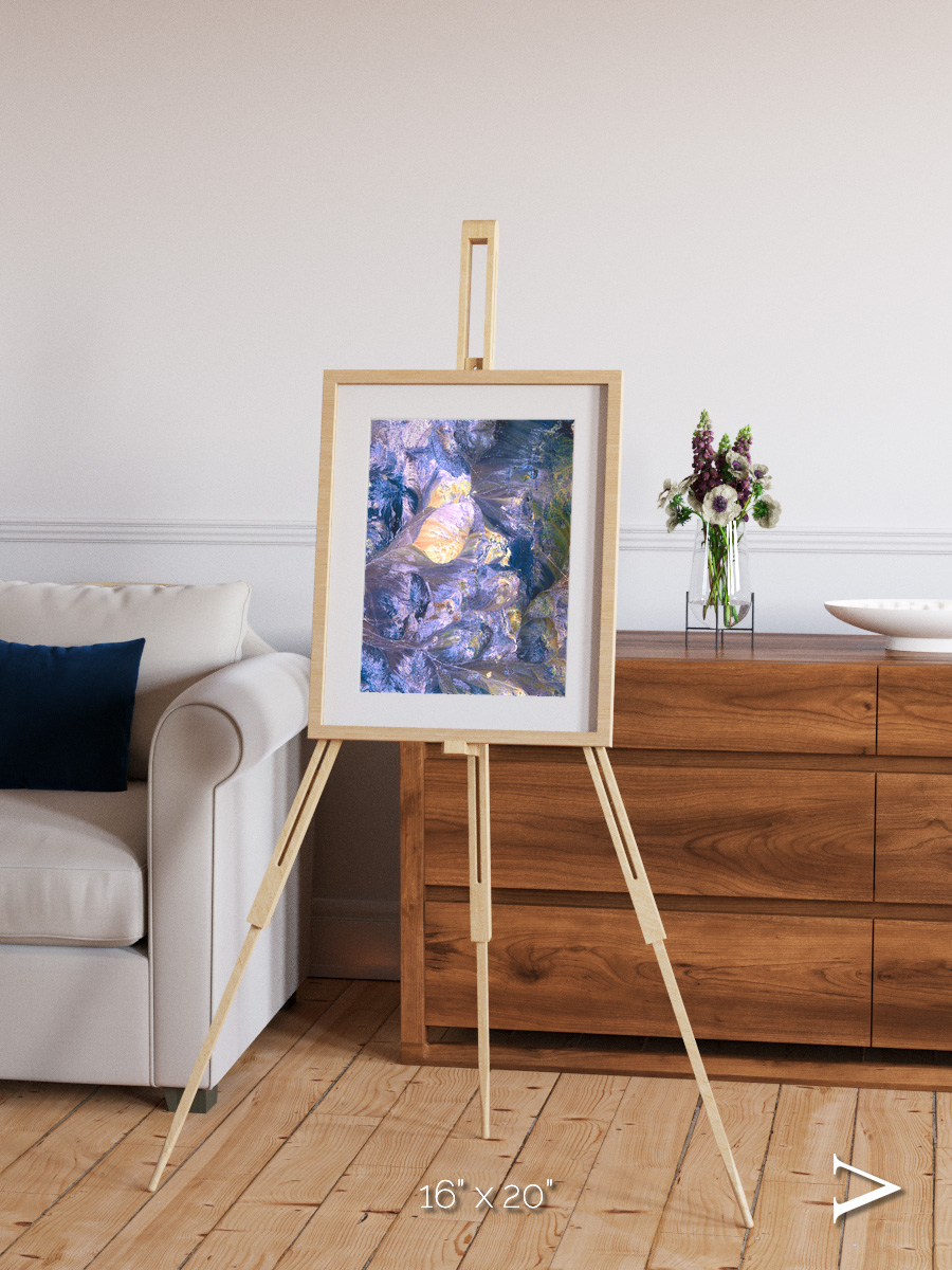 Heat Scars, Andes Framed & Mounted Print