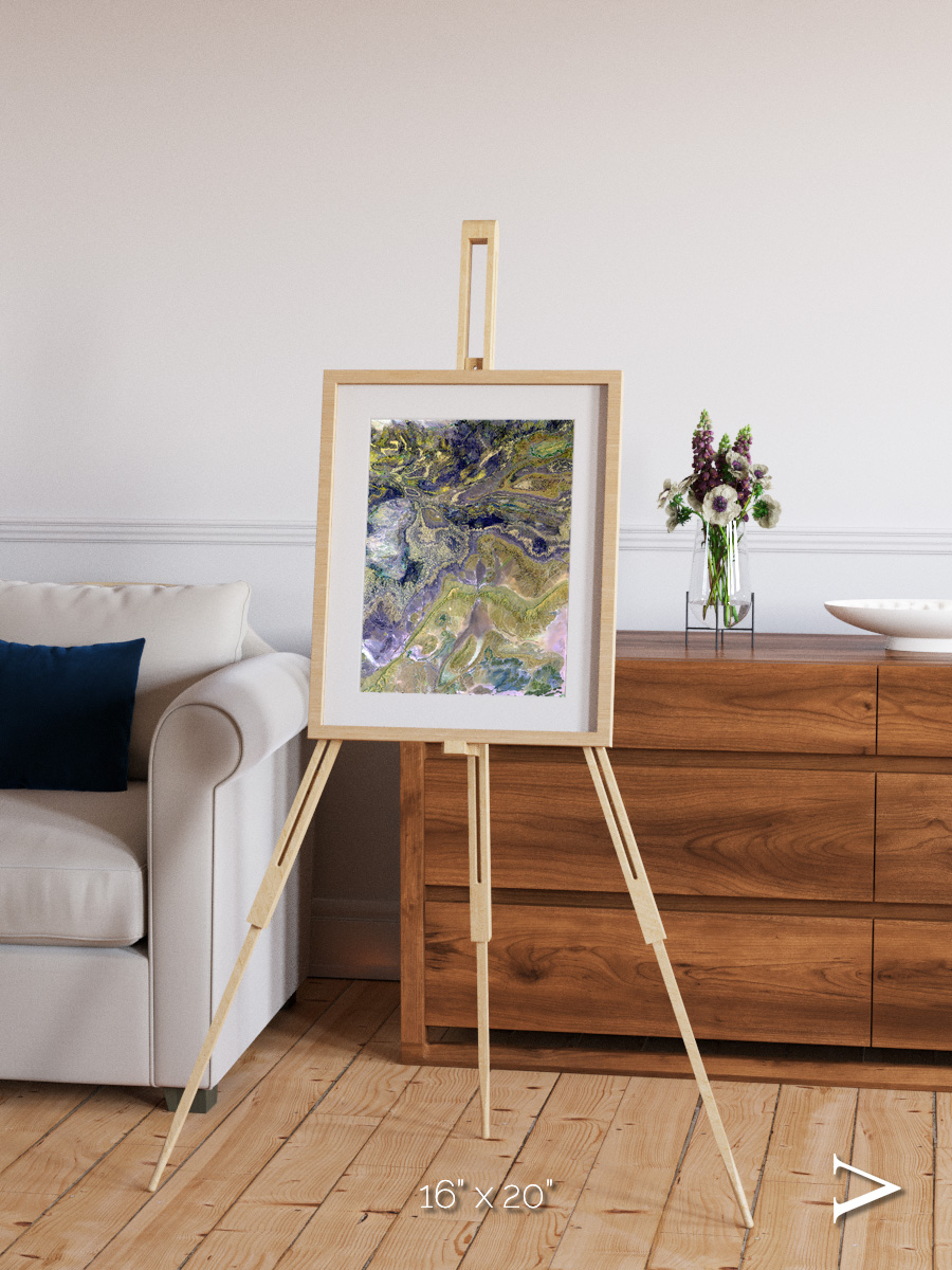 Mineral Horizons, Anti-Atlas Framed & Mounted Print