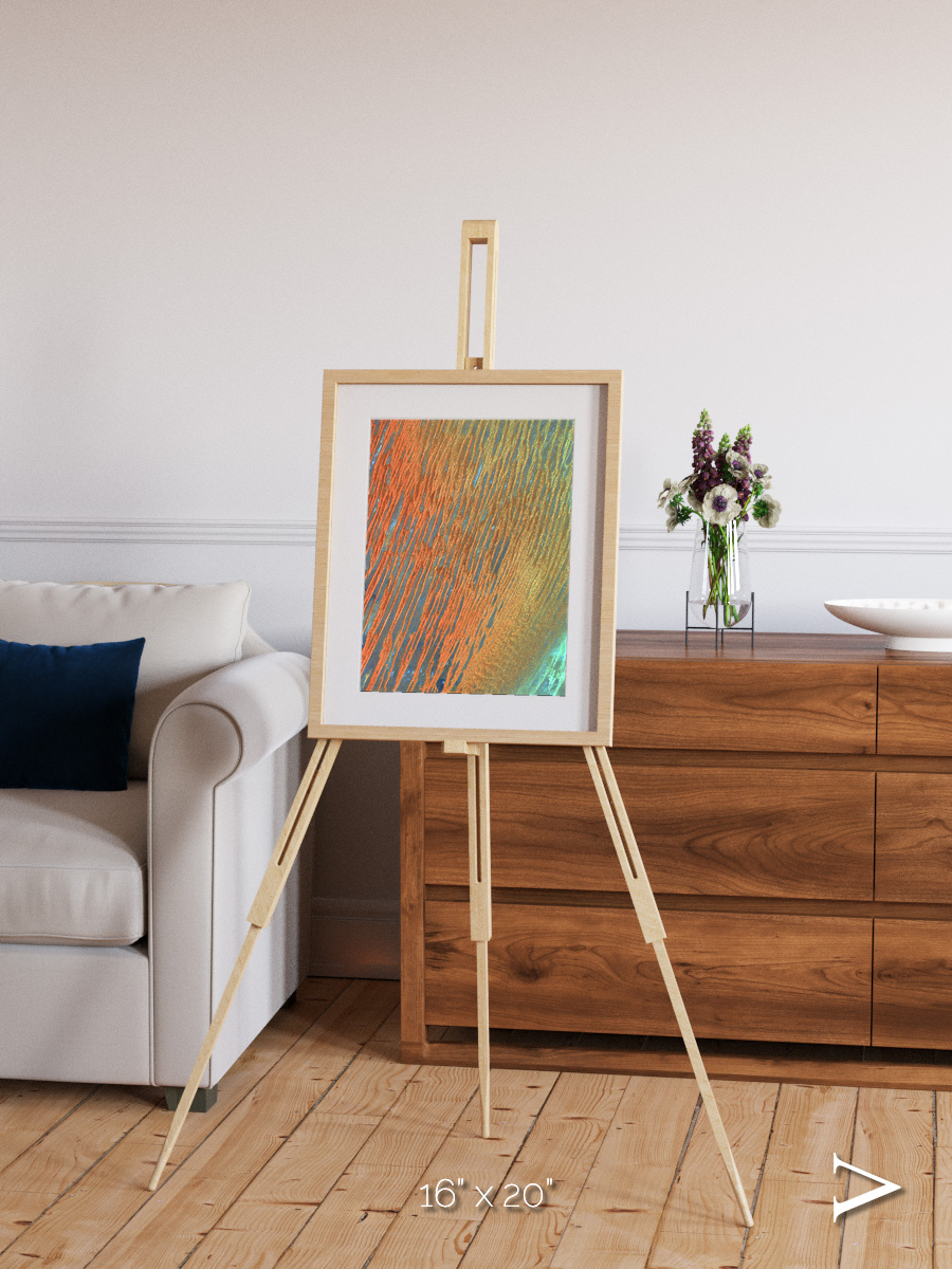 Windwritten Sands, Erg Chech Framed & Mounted Print