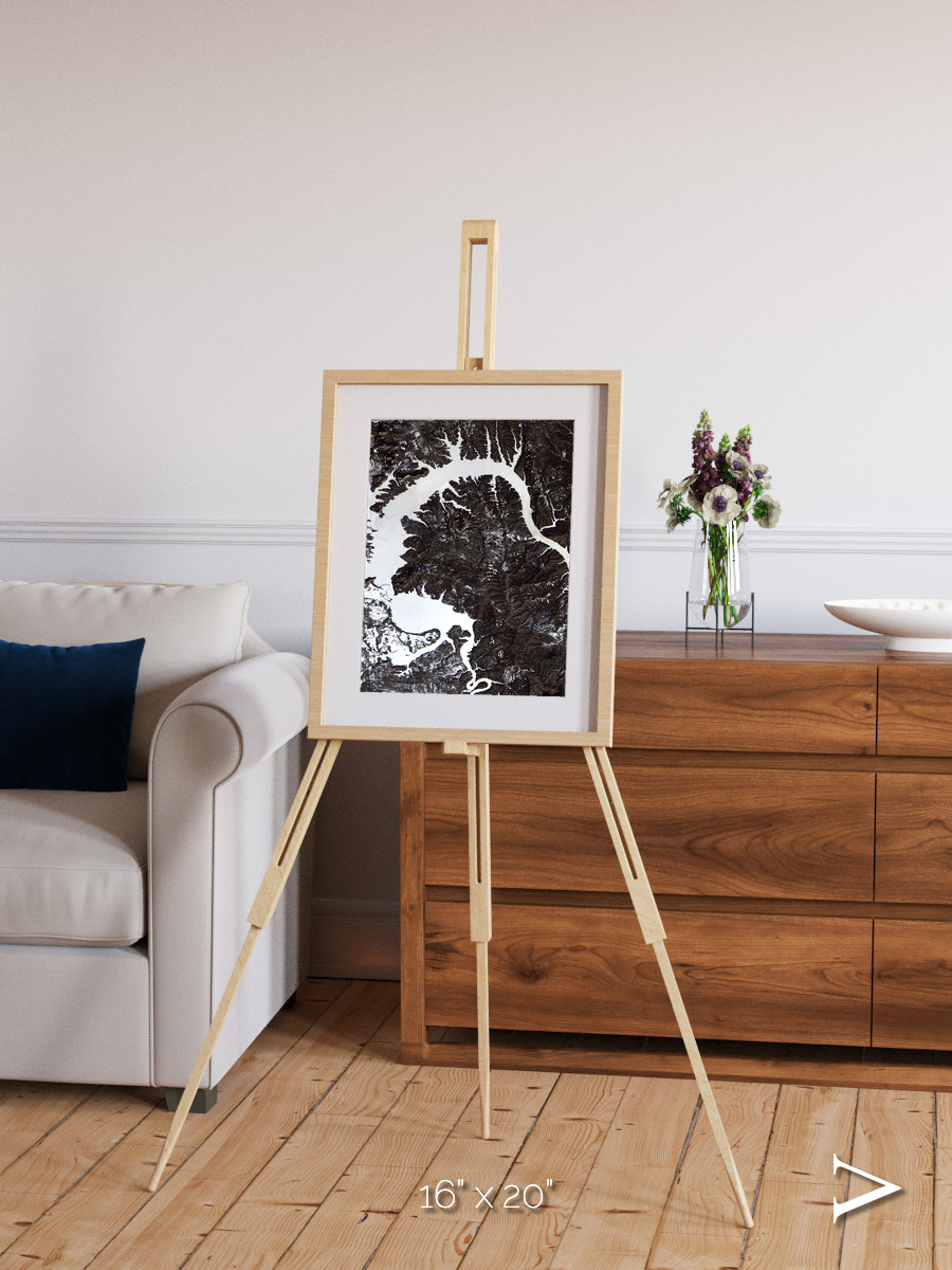 Dragon Lake, Siberia Framed & Mounted Print