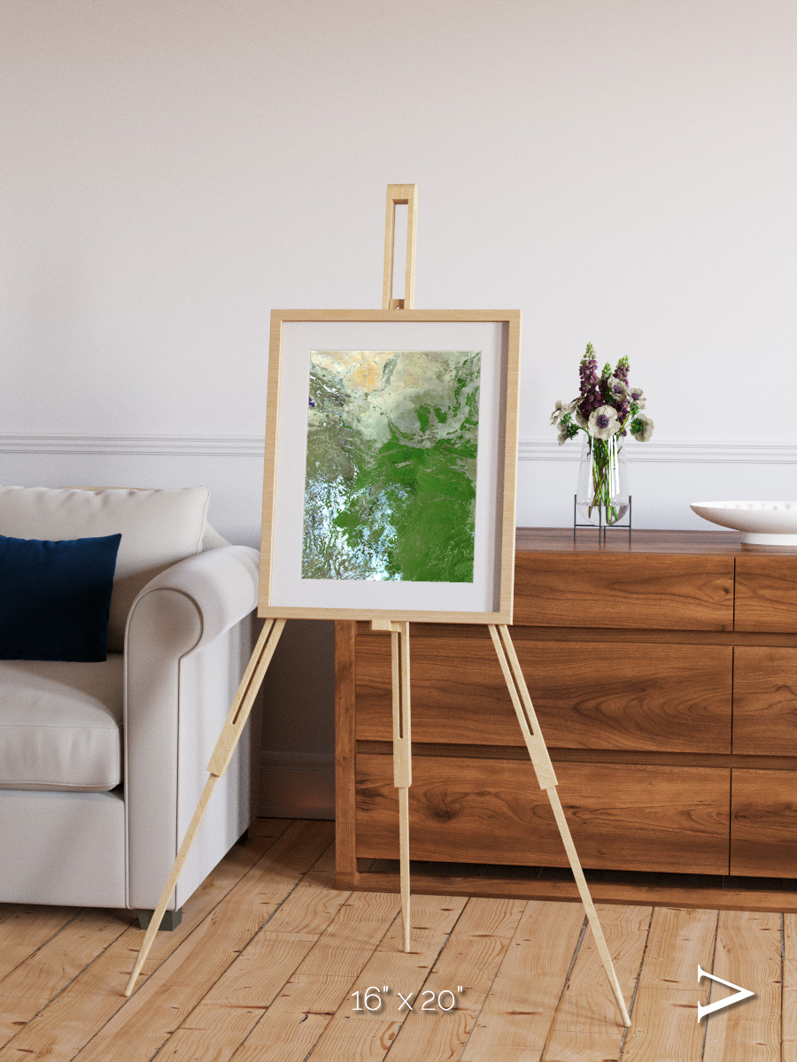 Sea Inlet, Eastern Asia Framed & Mounted Print