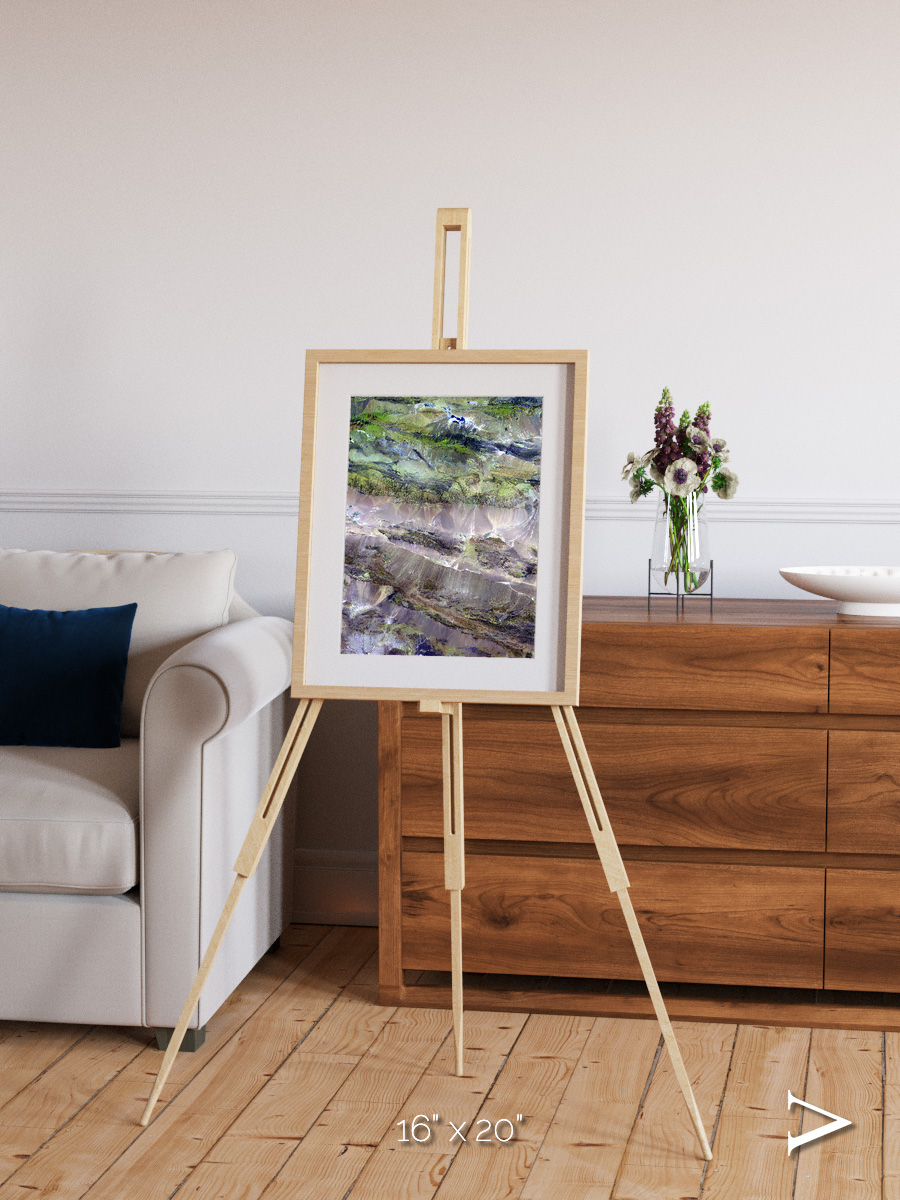 Arid Mosaic, Edrengiyn Nuruu Framed & Mounted Print