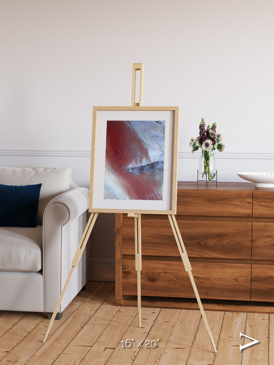 Wind Signatures, Empty Quarter Framed & Mounted Print