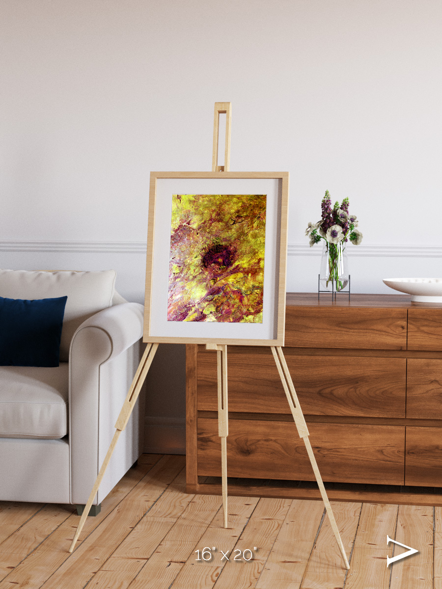 Magma Plains, Erongo Massif Framed & Mounted Print