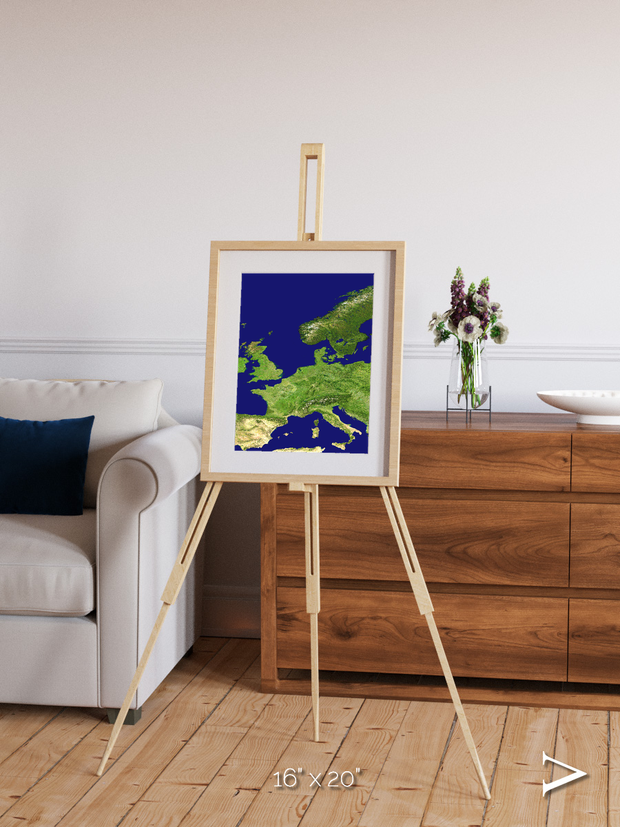 Arctic Outpost, Europe Framed & Mounted Print