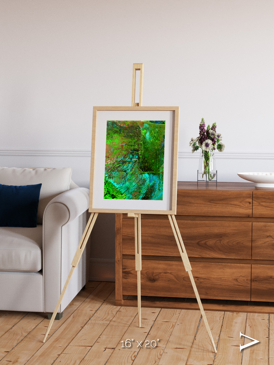 Linear Dunes, Florida Everglades Framed & Mounted Print