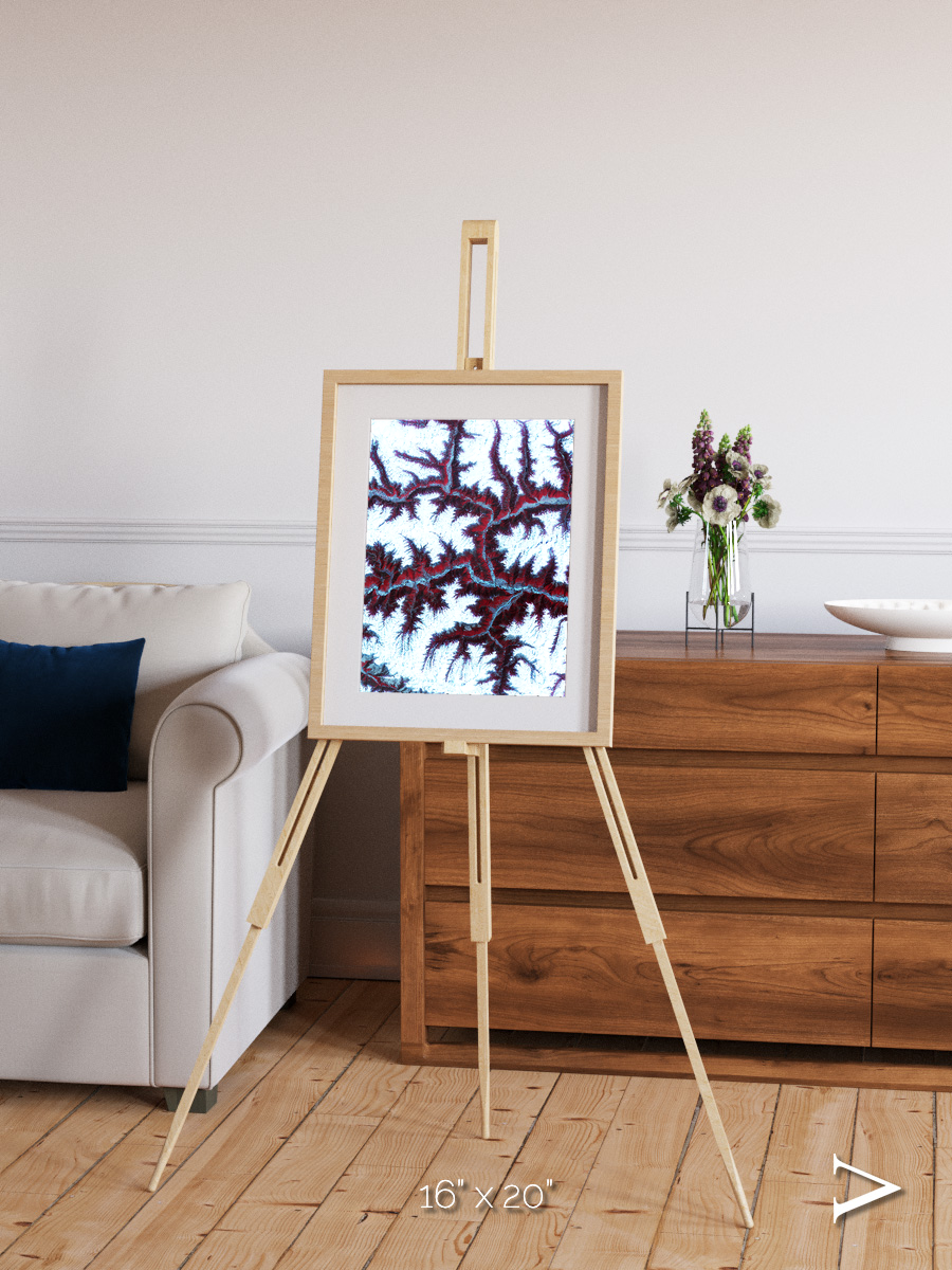 Ribbon River, Himalayas Framed & Mounted Print