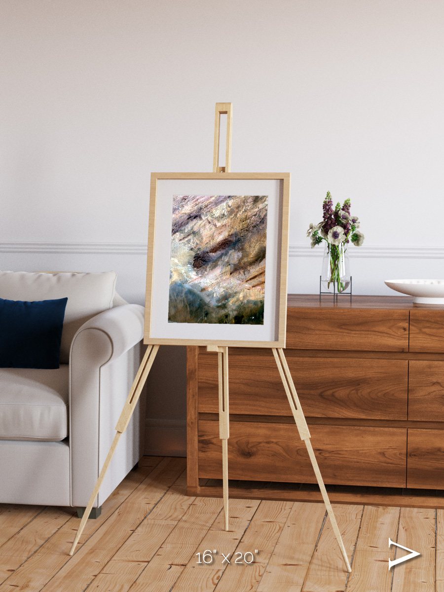 Lava Lines, Impact Framed & Mounted Print