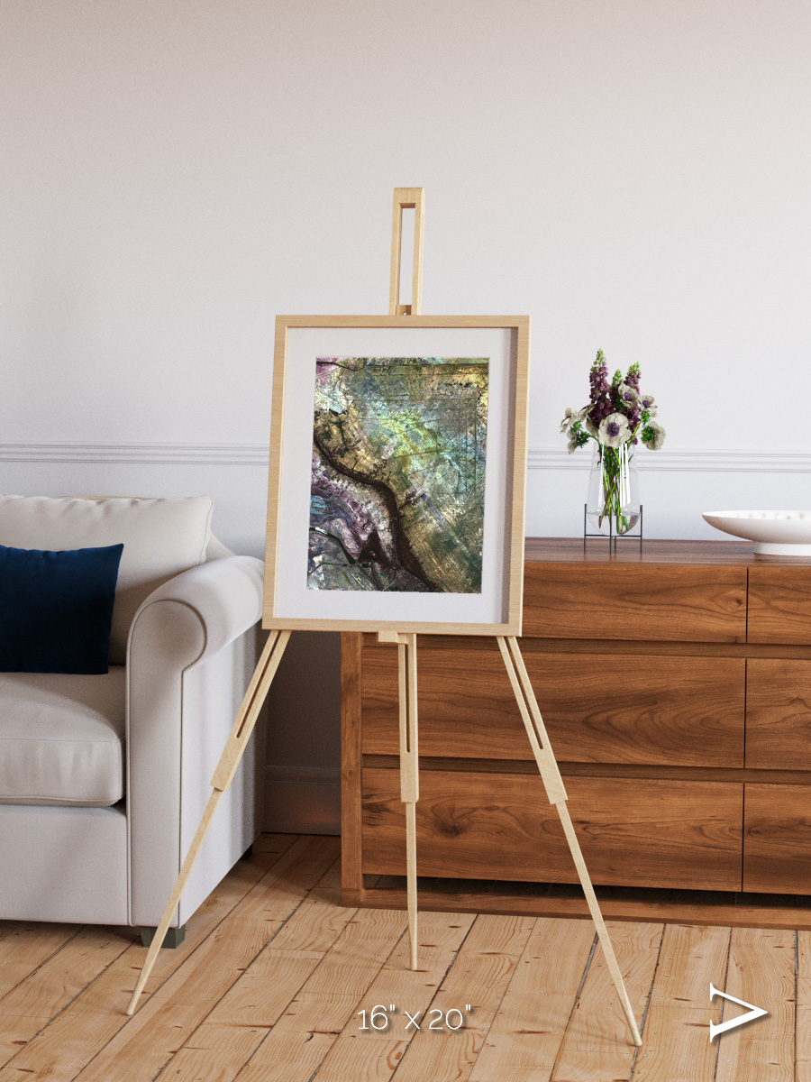 Floodplain Lines, Iraqi Emplacement Framed & Mounted Print