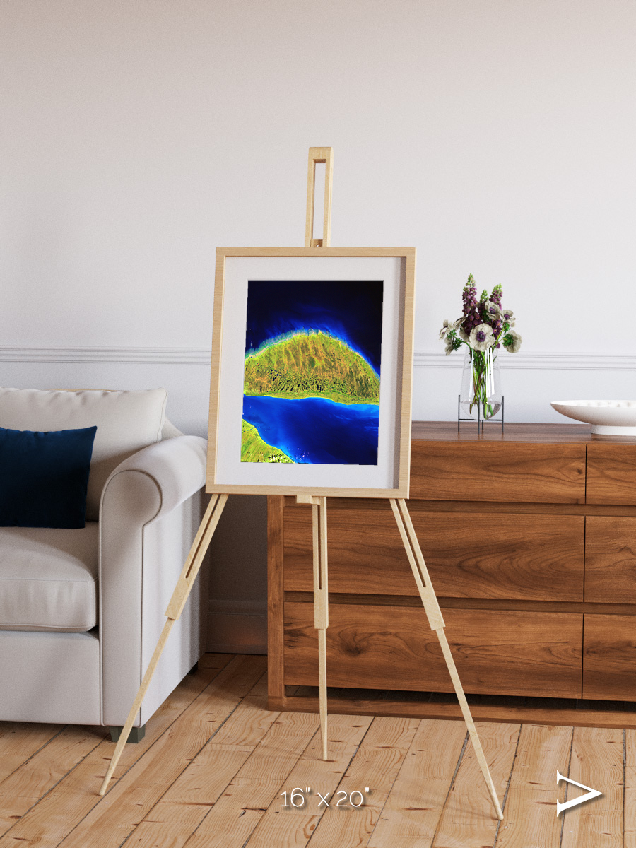 Coastal Fragments, Island Rebound Framed & Mounted Print