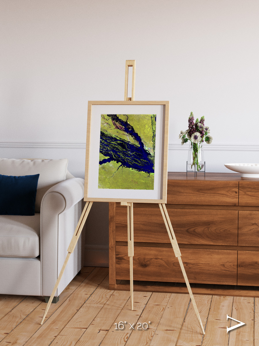 Painted Archipelago, Jau Park Framed & Mounted Print