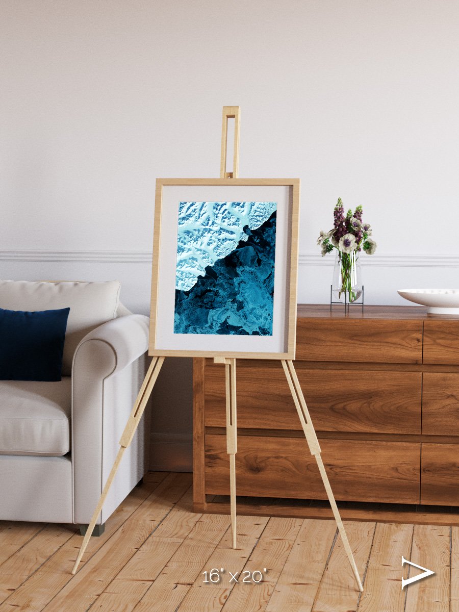 Glacial Passage, Kamchatka Peninsula Framed & Mounted Print