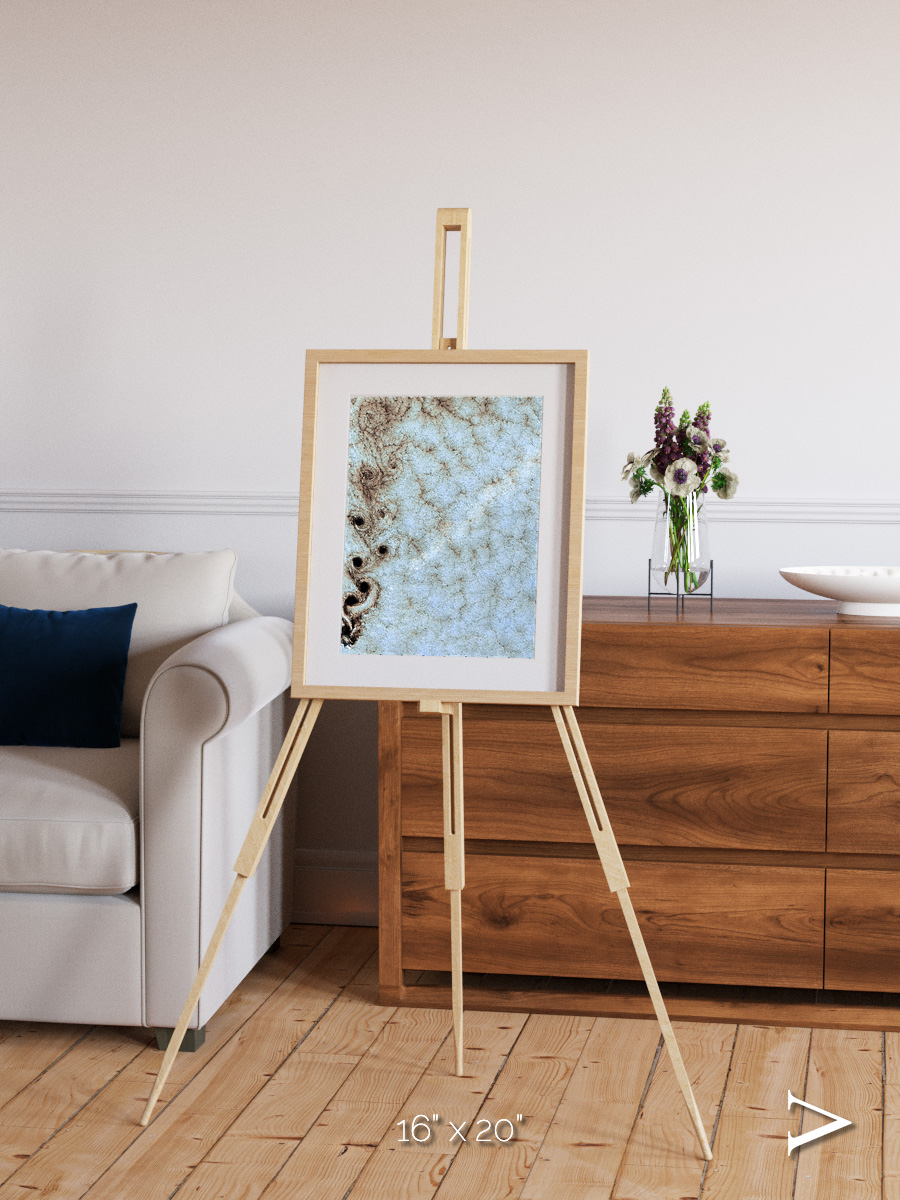 Wind Signatures, Karman Vortices Framed & Mounted Print