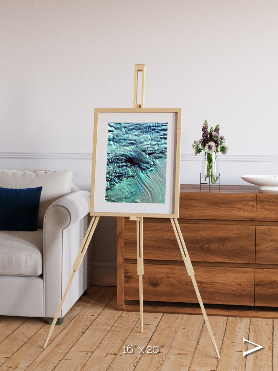 Ice River, Lambert Glacier Framed & Mounted Print