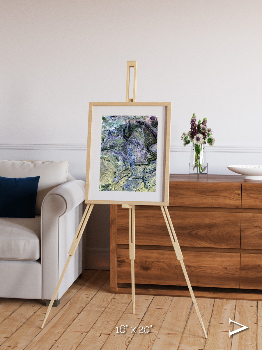 Mountain Textures, MacDonnell Ranges Framed & Mounted Print