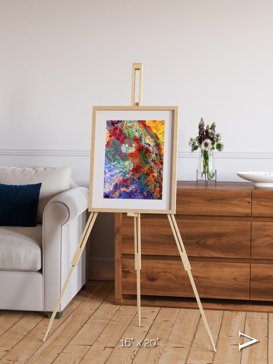 Melted Earth, Great Sandy Desert Framed & Mounted Print