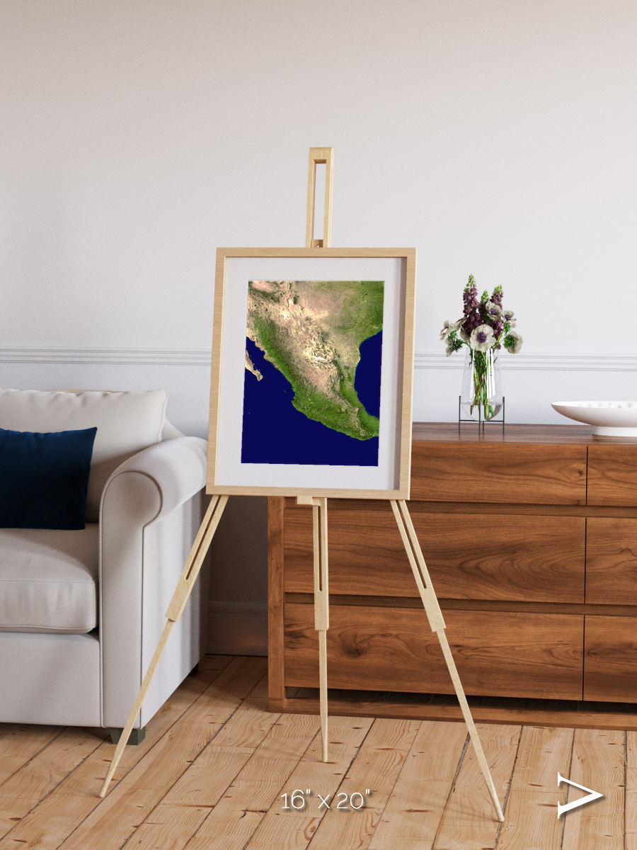 Windwritten Sands, Mexico and Central America Framed & Mounted Print
