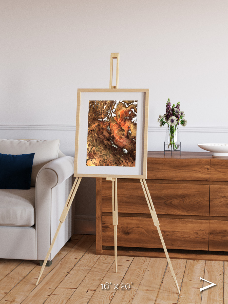 Sunlit Dunes, North America Framed & Mounted Print