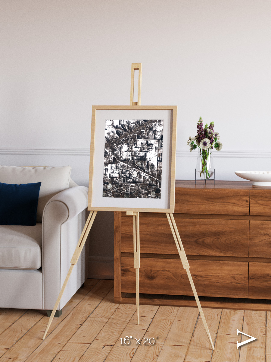 Fertile Threads, Northern Kazakhstan Framed & Mounted Print