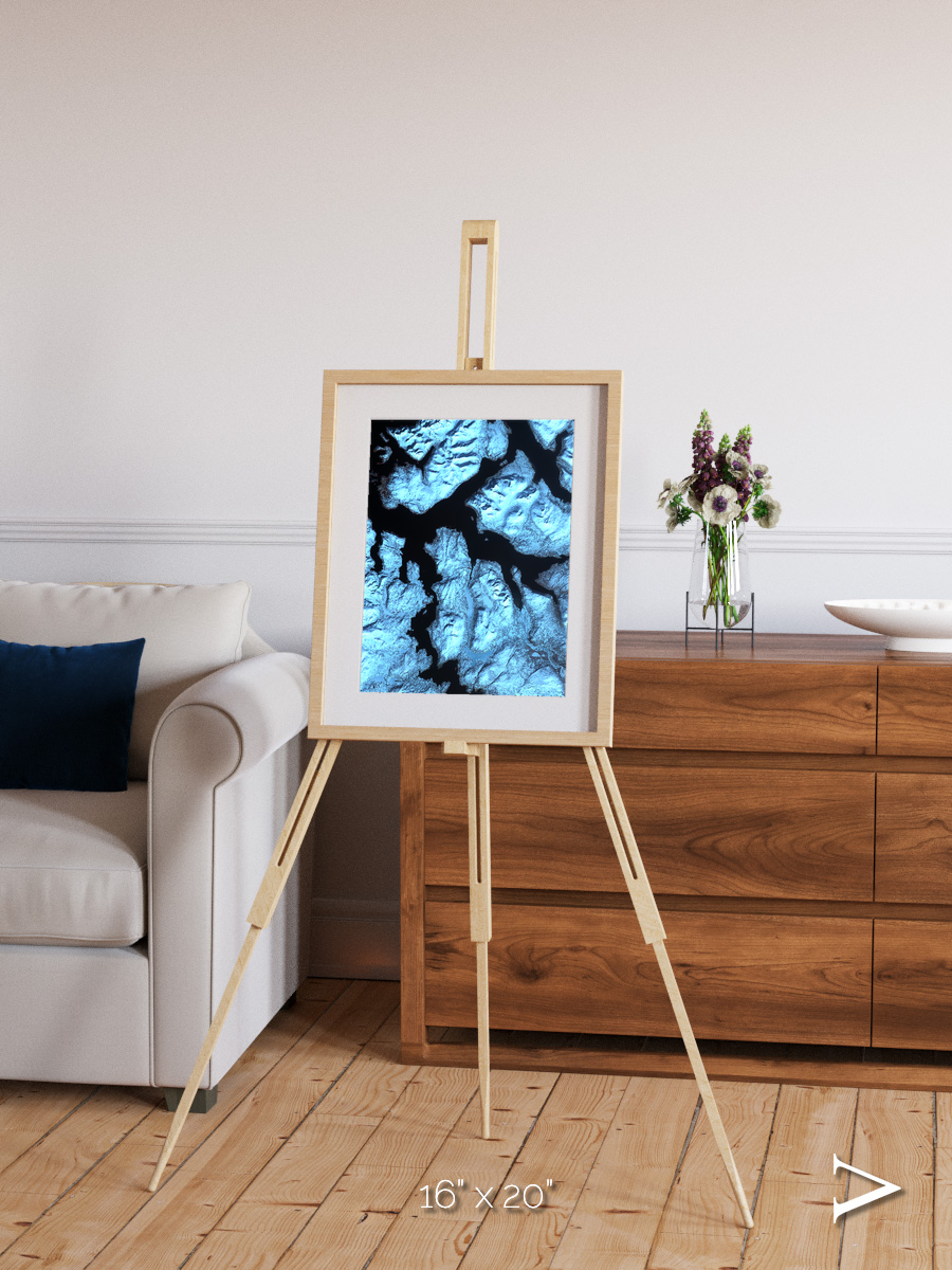 Glacial Passage, Northern Norway Framed & Mounted Print