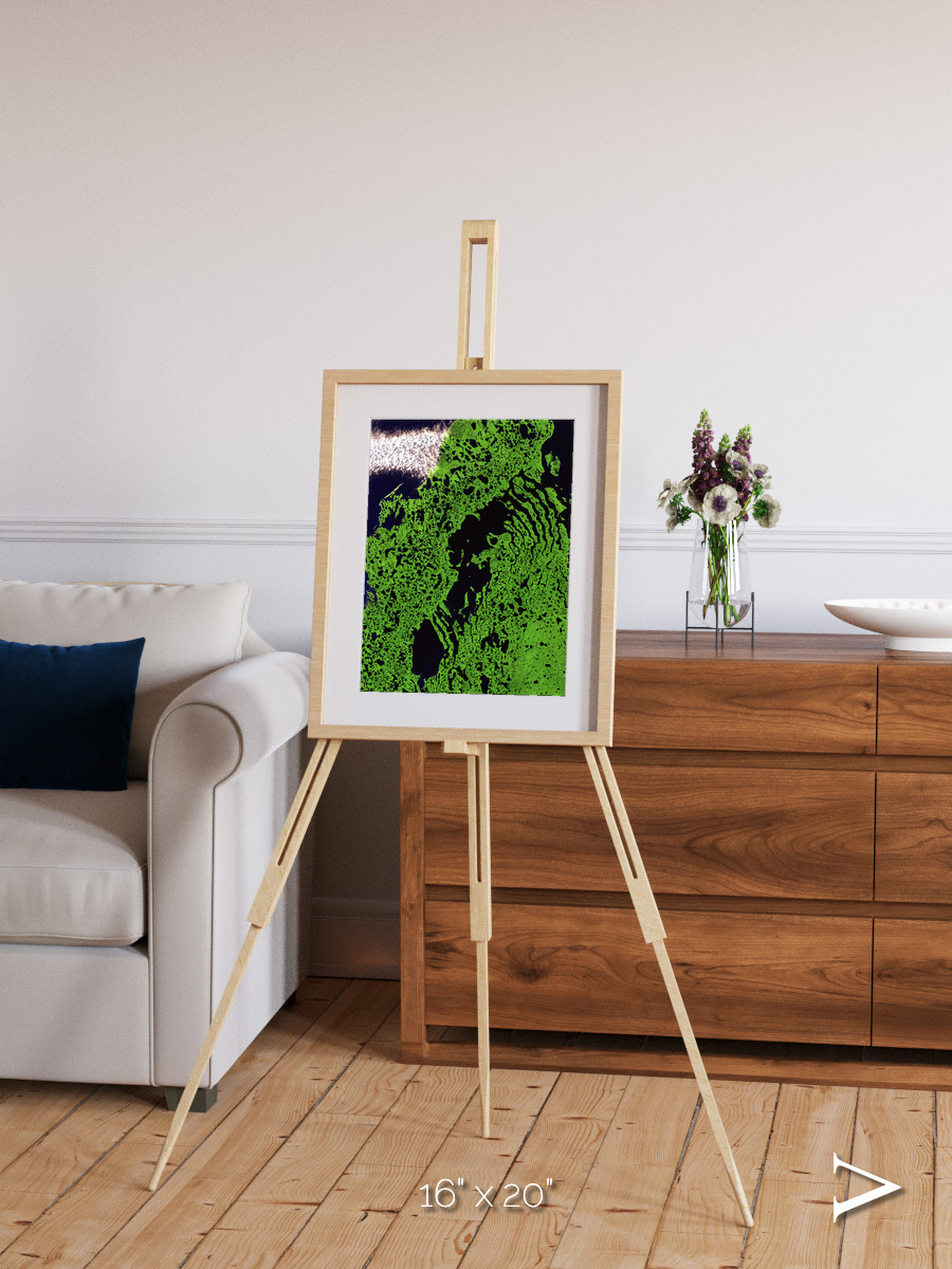 Tundra Reach, Liverpool Bay Framed & Mounted Print