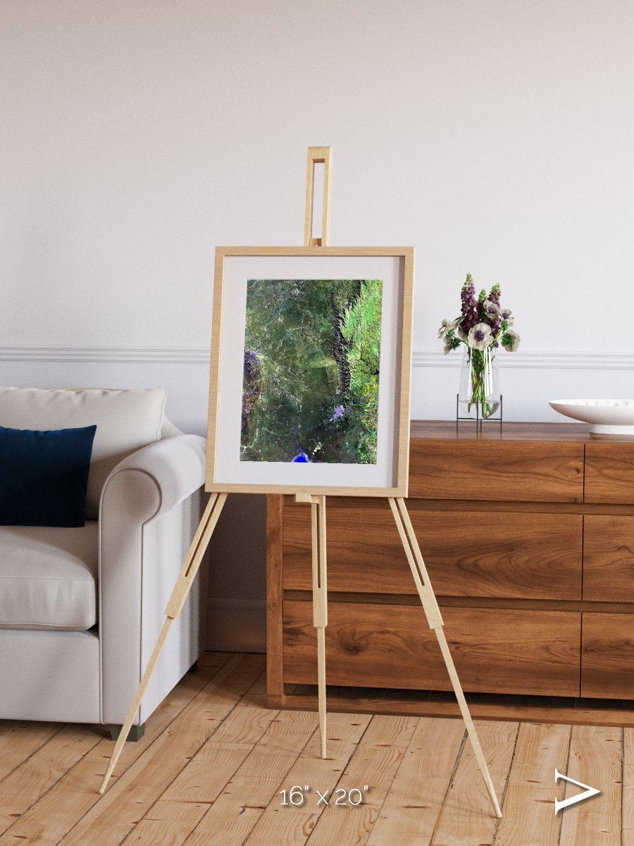 Radiating Plains, San Luis Framed & Mounted Print