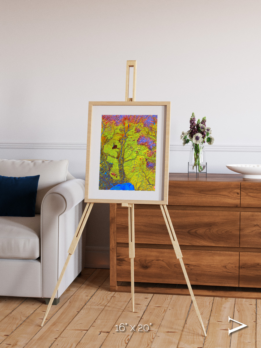 Glacial Ribbons, Chaunskaya Bay Framed & Mounted Print