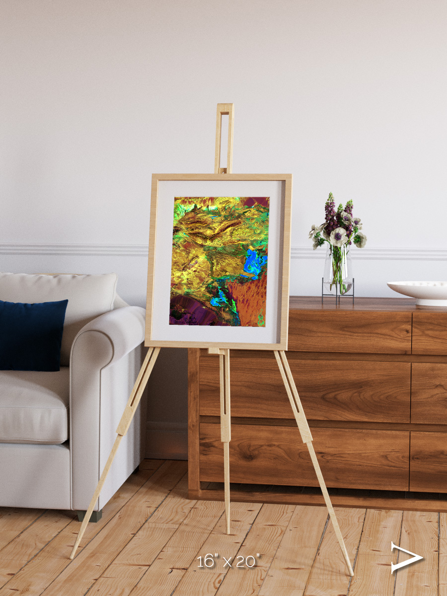 Salt and Storm, Dasht-e Kavir Framed & Mounted Print