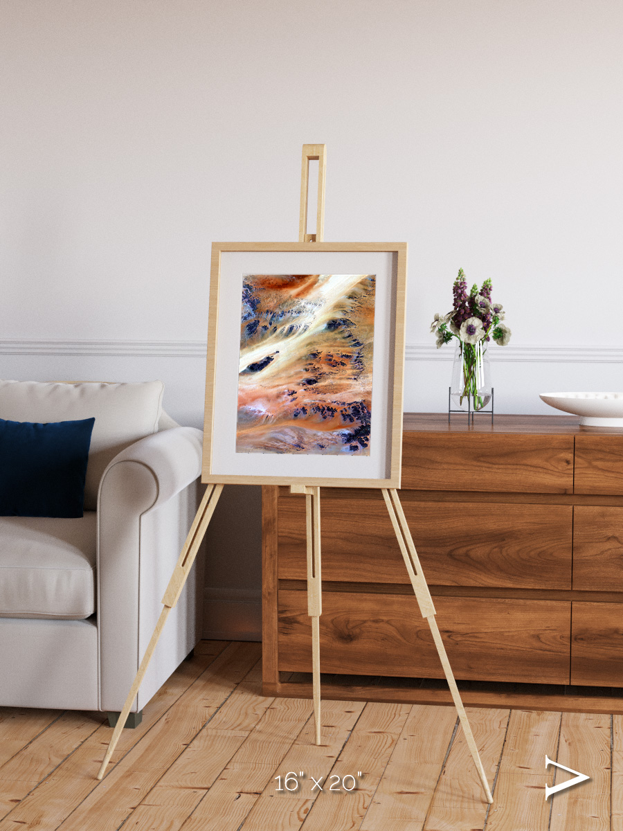 Shifting Dunes, Terkezi Oasis Framed & Mounted Print