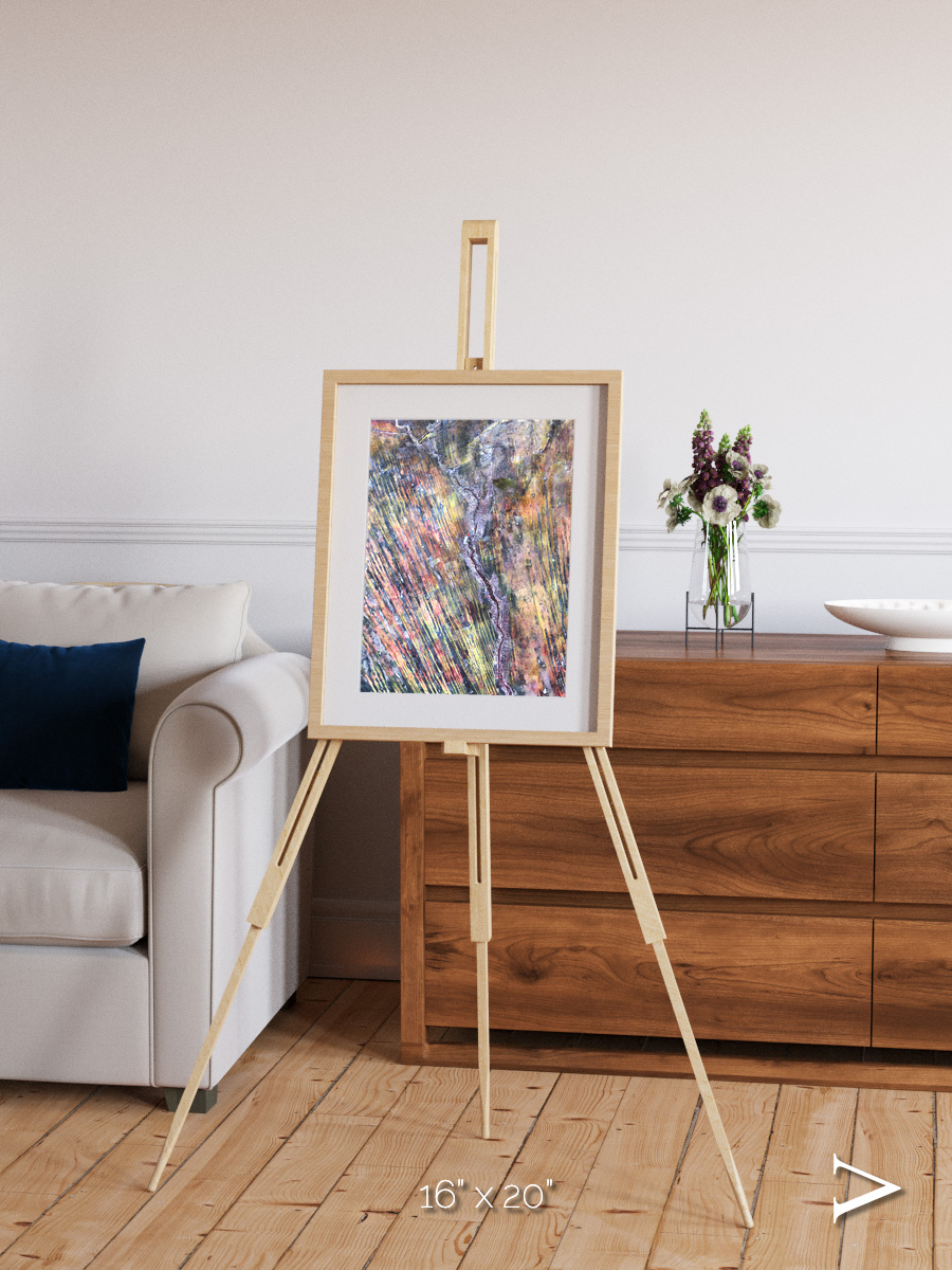 Crevasse Lines, The Optimist Framed & Mounted Print