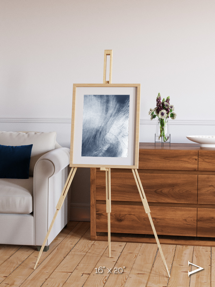 Wind Signatures, Whirlpool Cloud Framed & Mounted Print