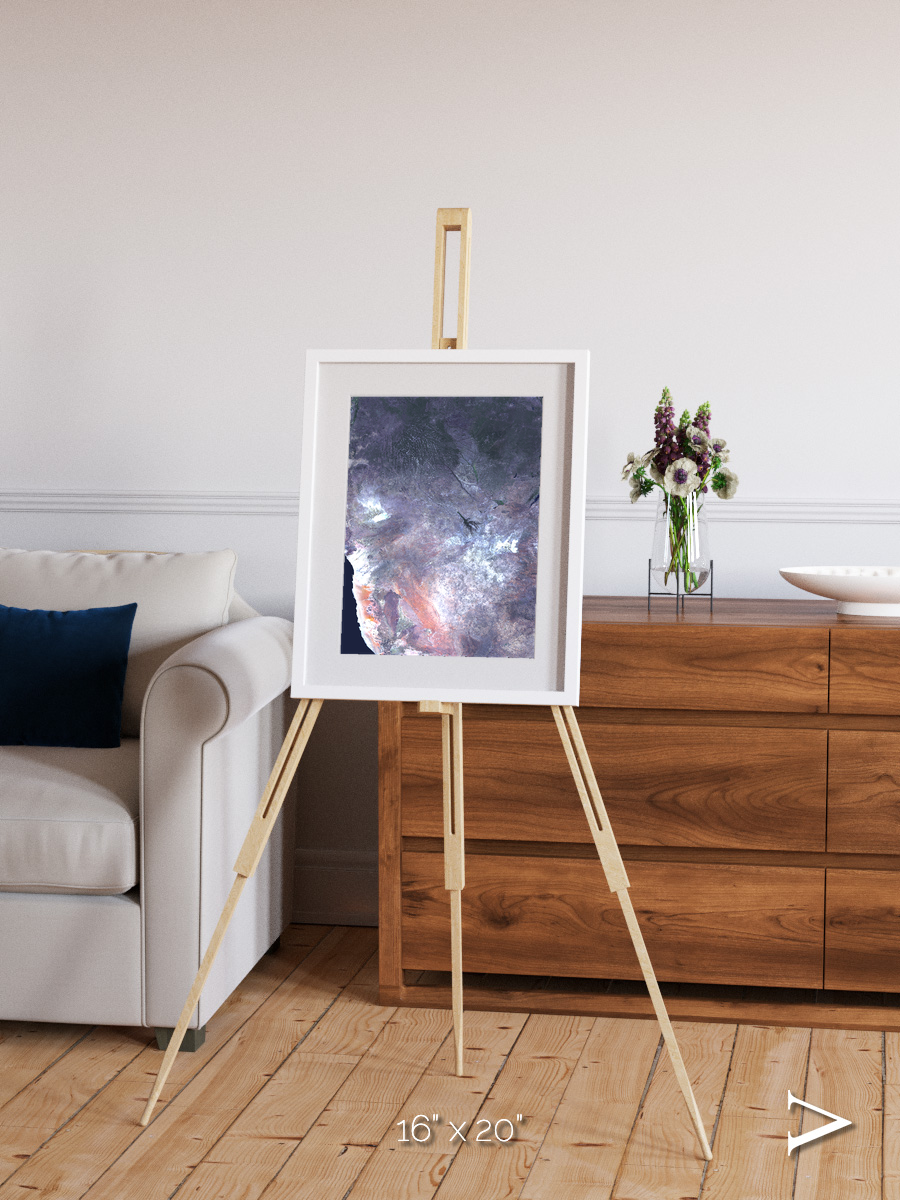 Sunlit Dunes, Africa Framed & Mounted Print