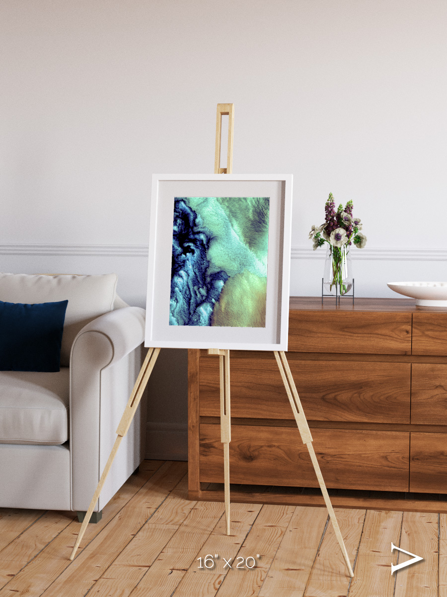 Shifting Skies, Aleutian Islands Framed & Mounted Print