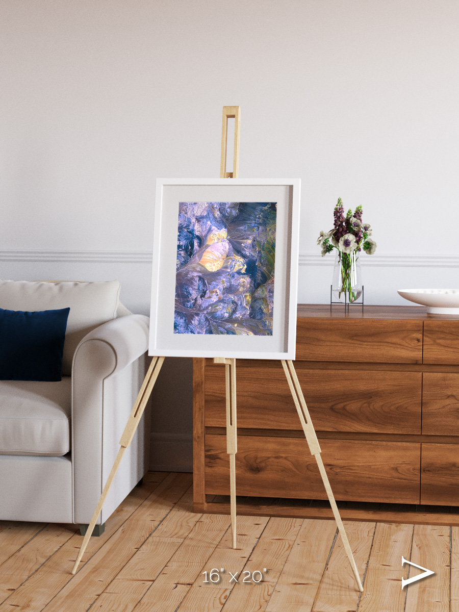 Heat Scars, Andes Framed & Mounted Print