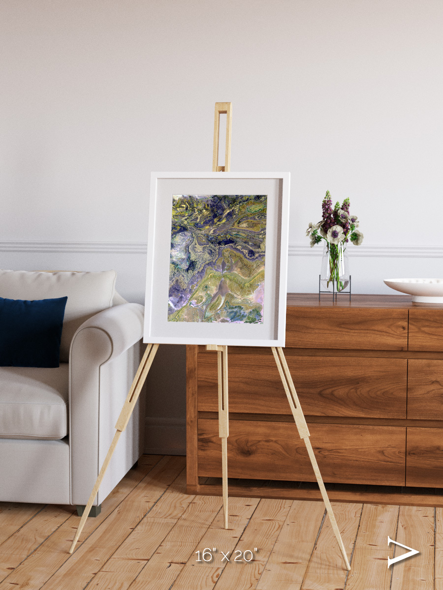 Mineral Horizons, Anti-Atlas Framed & Mounted Print
