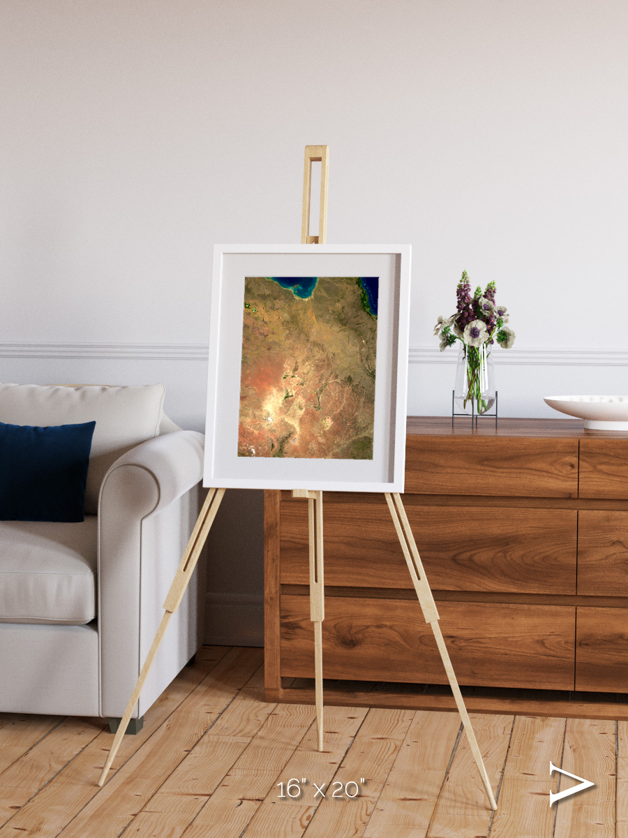 Winding Waters, Australia Framed & Mounted Print