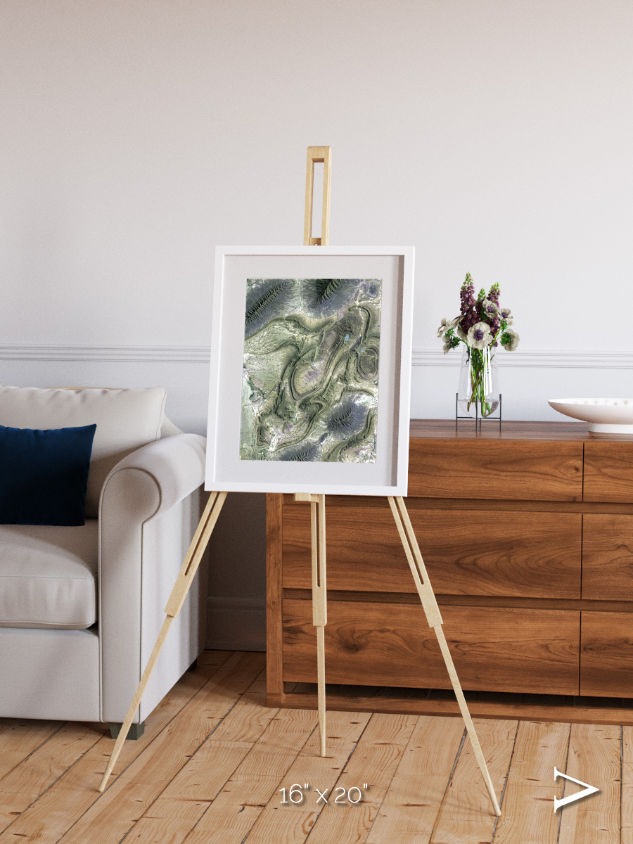 Rugged Relief, Coahuila Mexico Framed & Mounted Print