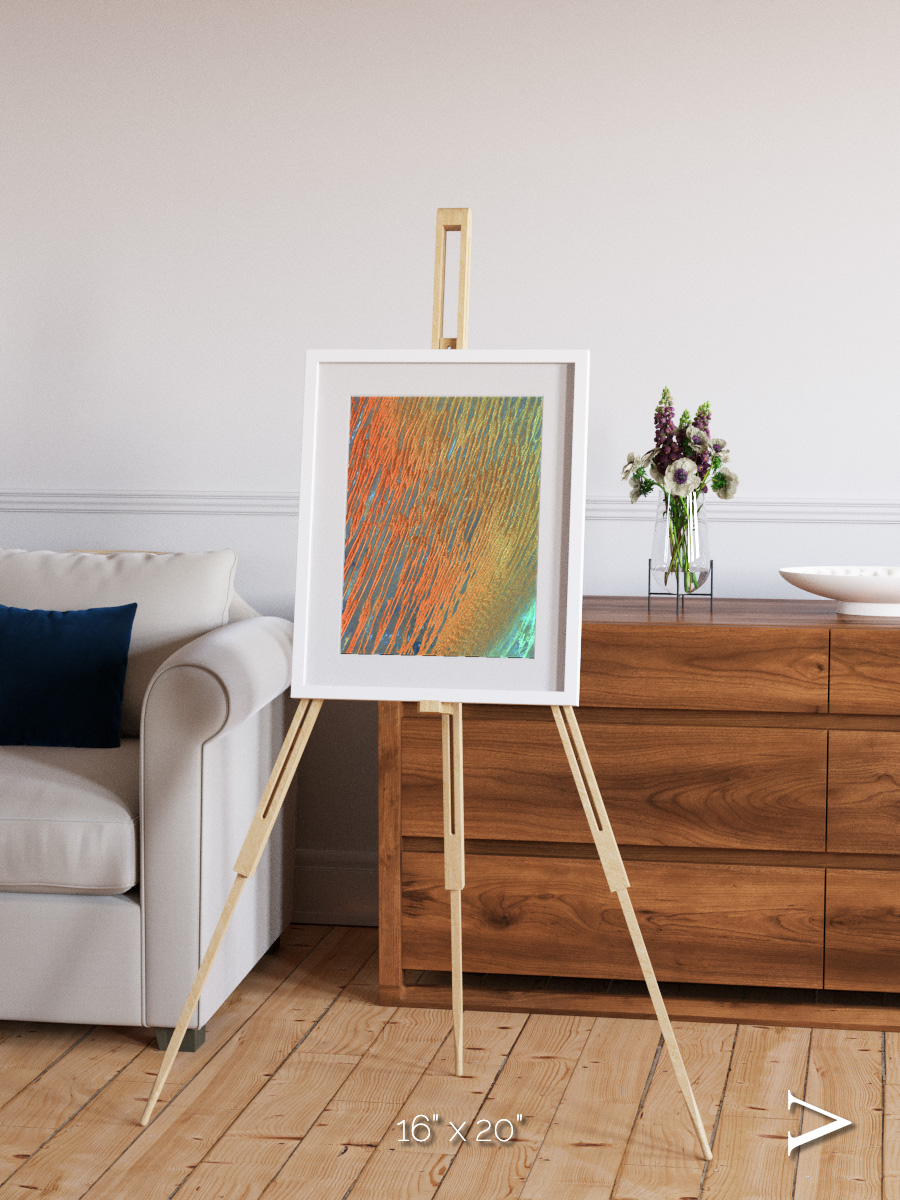 Windwritten Sands, Erg Chech Framed & Mounted Print