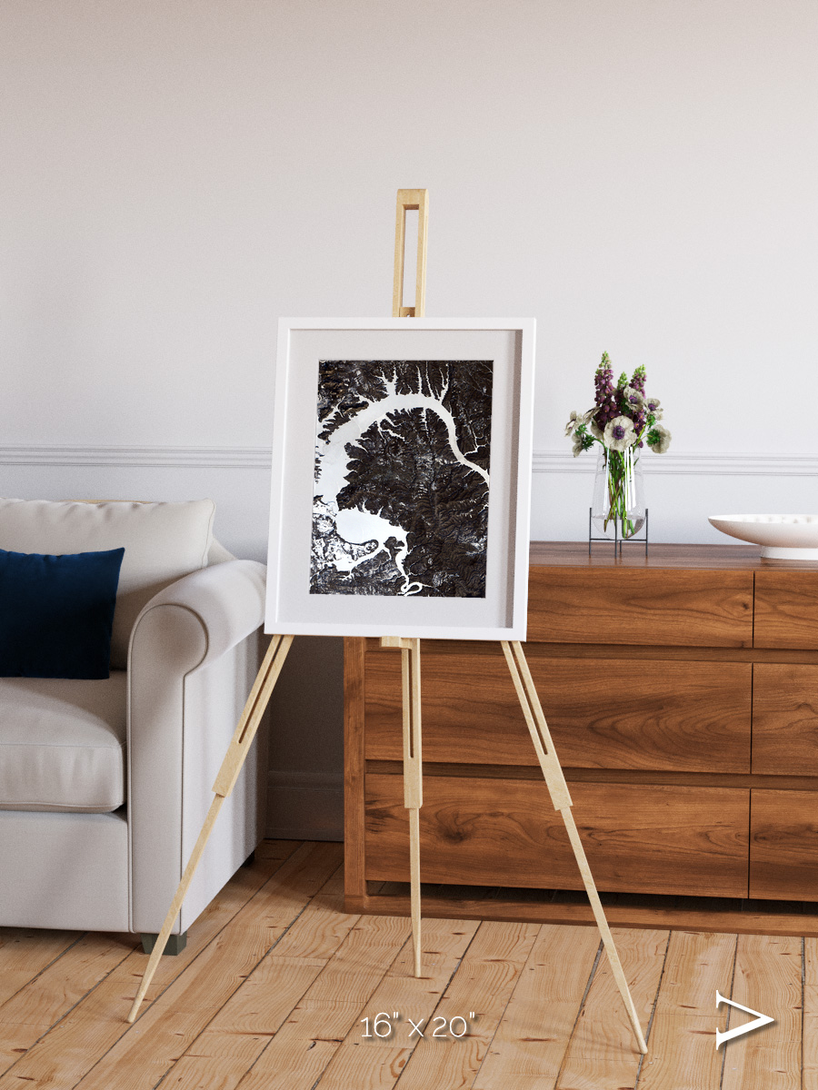 Dragon Lake, Siberia Framed & Mounted Print