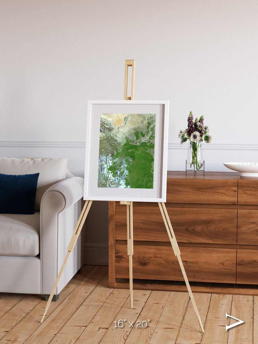 Sea Inlet, Eastern Asia Framed & Mounted Print