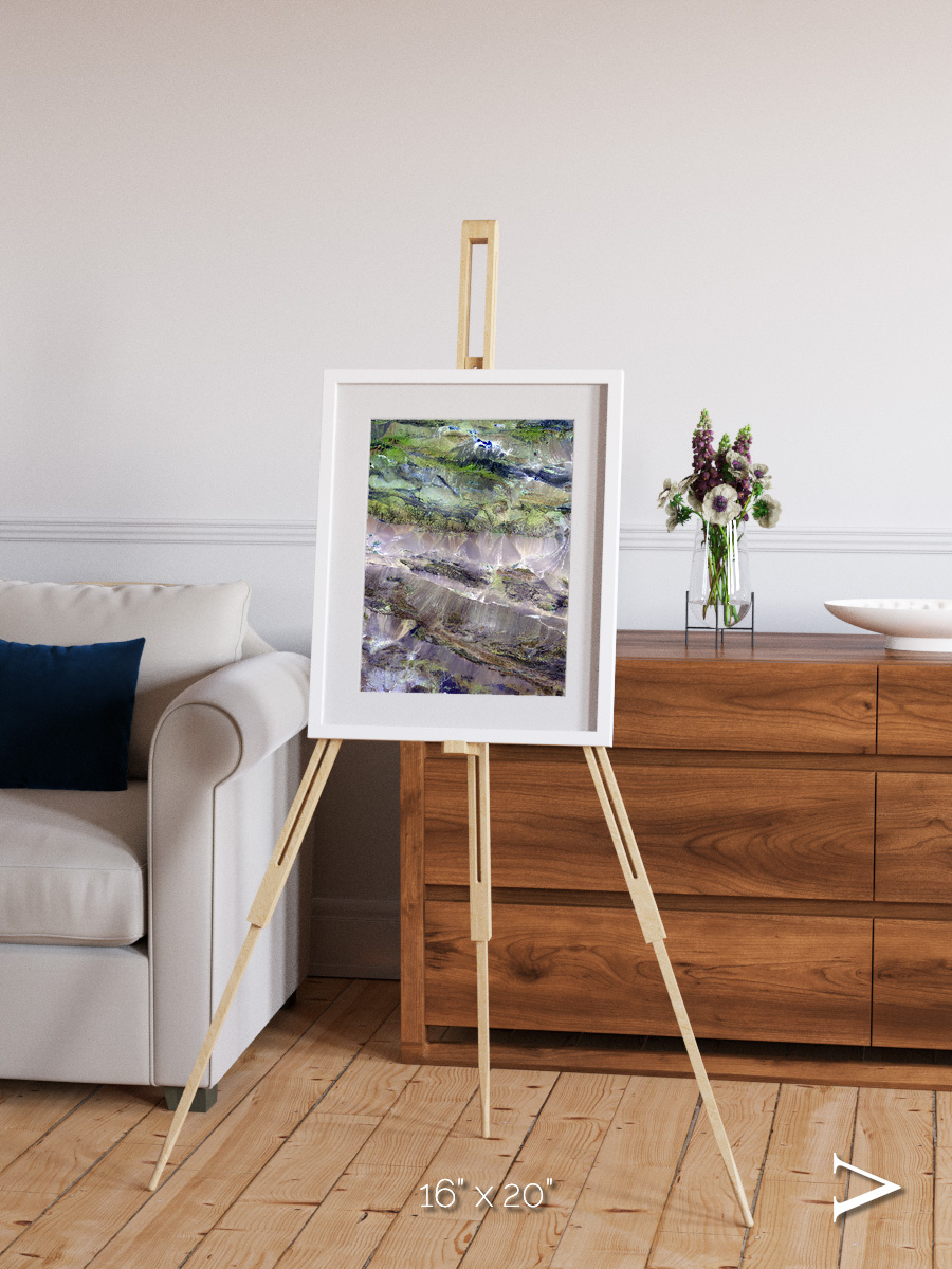Arid Mosaic, Edrengiyn Nuruu Framed & Mounted Print