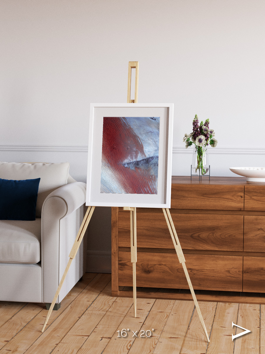 Wind Signatures, Empty Quarter Framed & Mounted Print