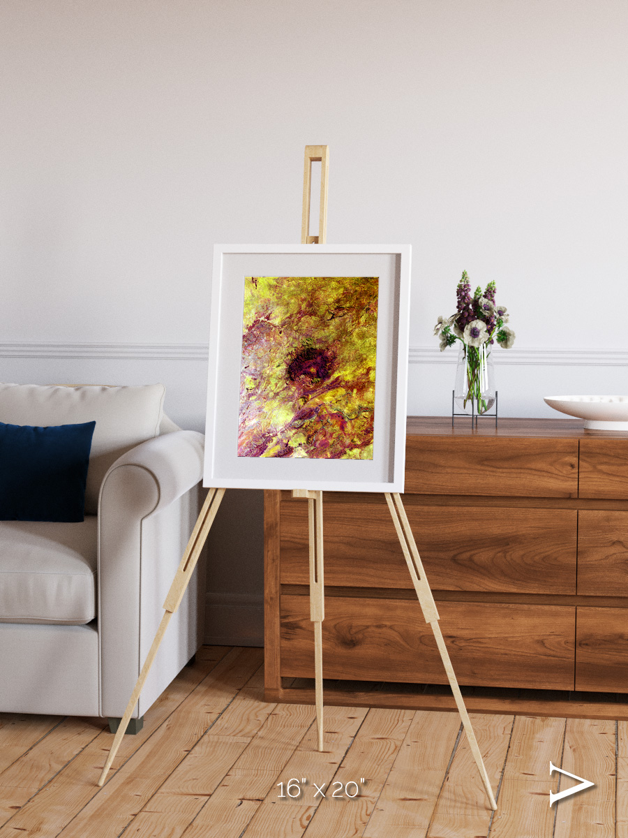 Magma Plains, Erongo Massif Framed & Mounted Print