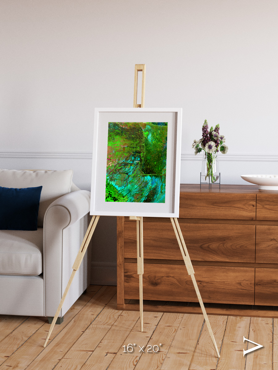 Linear Dunes, Florida Everglades Framed & Mounted Print