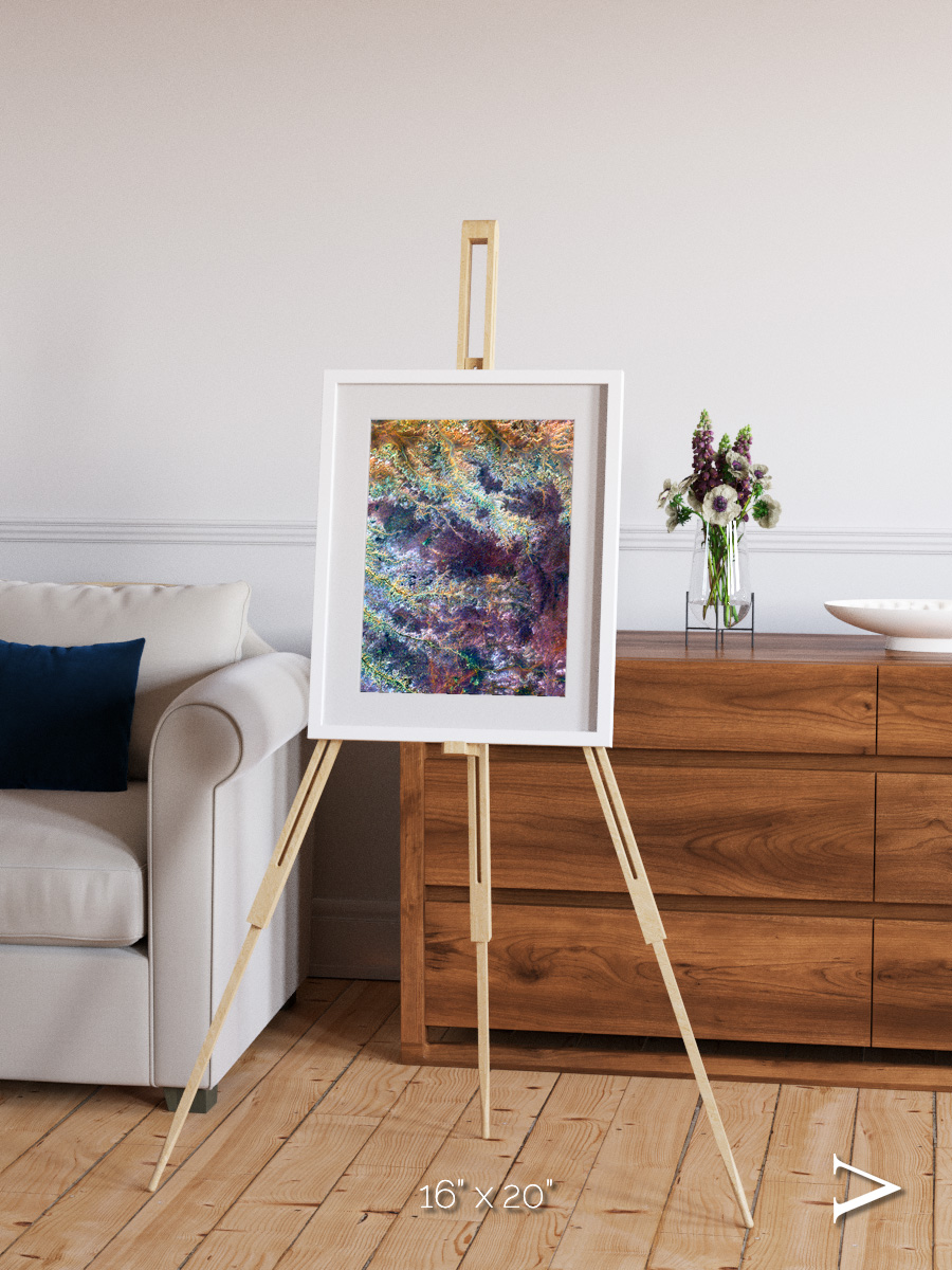 River and Plain, Ghadamis River Framed & Mounted Print