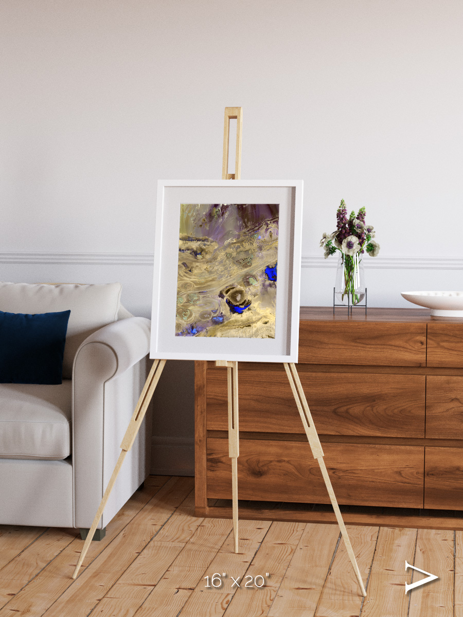 Salt Mirror, Great Salt Desert Framed & Mounted Print