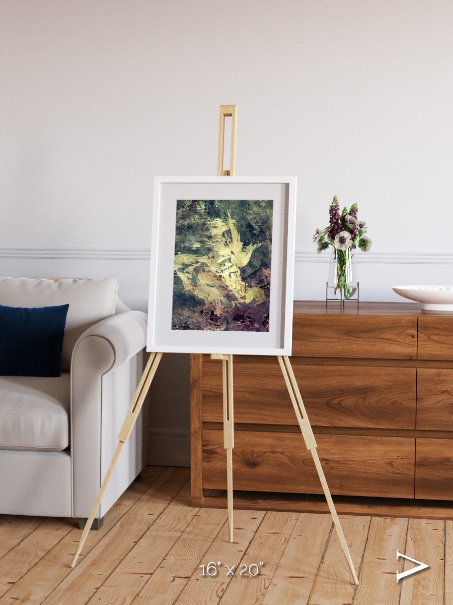Windwritten Dunes, Great Sandy Scars Framed & Mounted Print