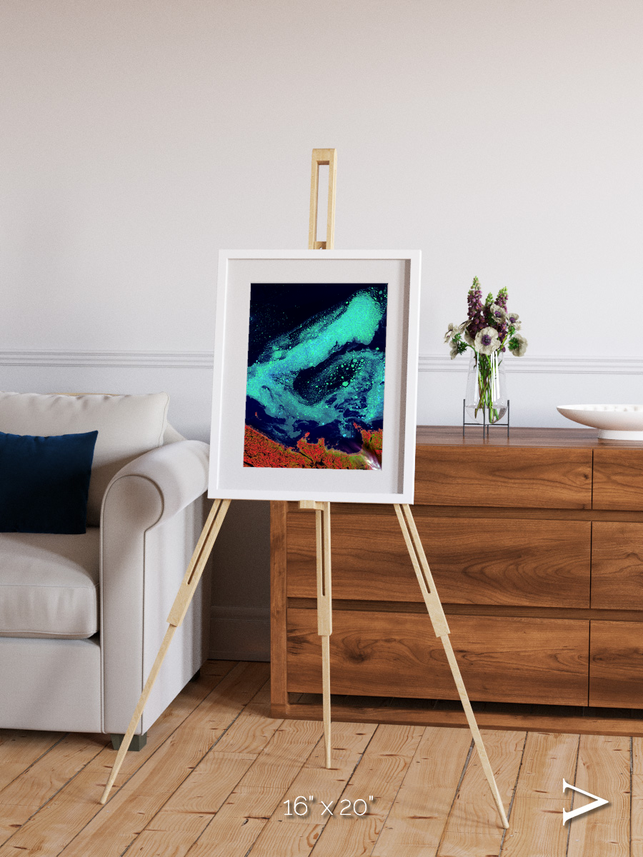 Frozen Currents, Foxe Basin Framed & Mounted Print