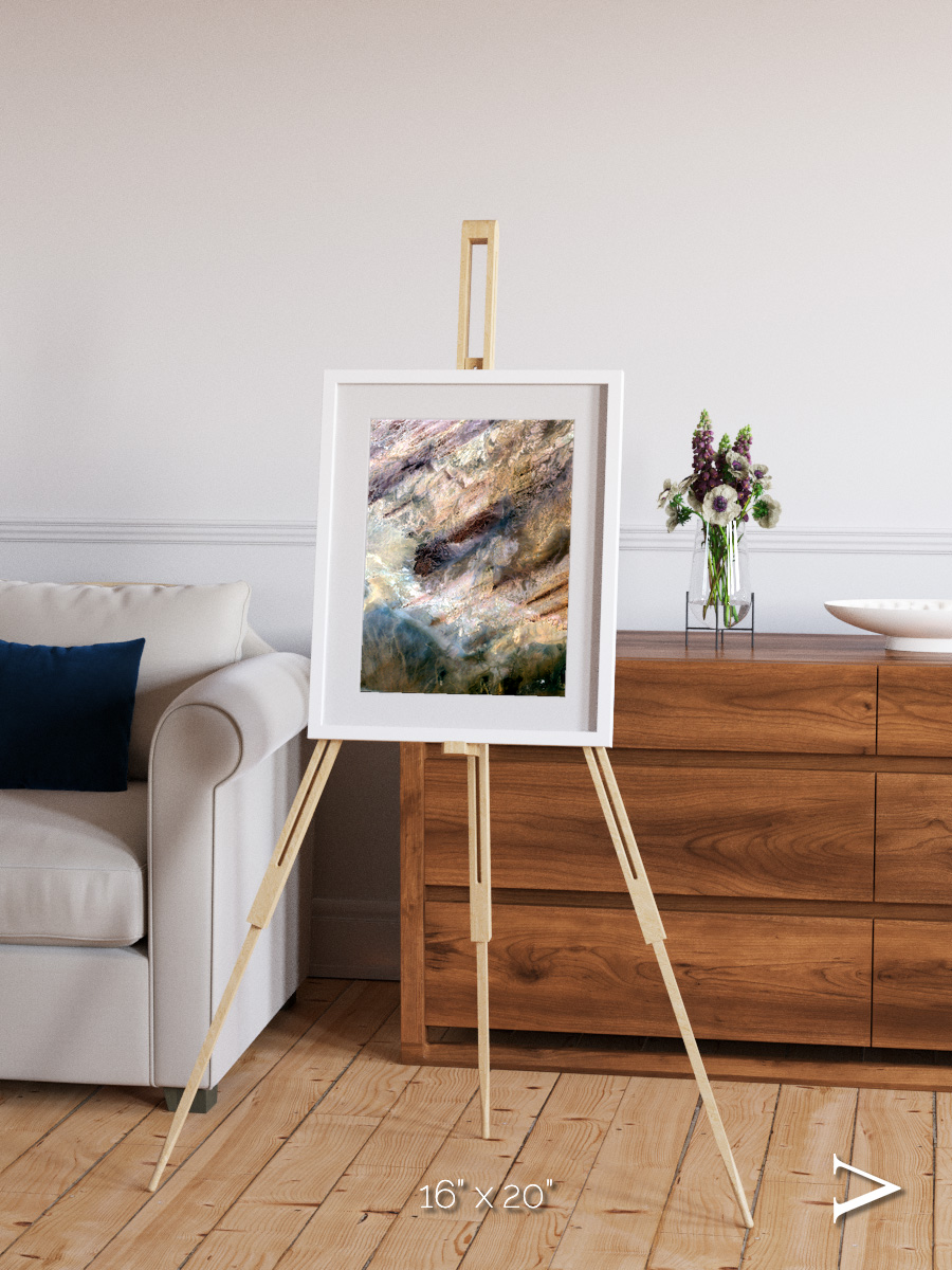 Lava Lines, Impact Framed & Mounted Print