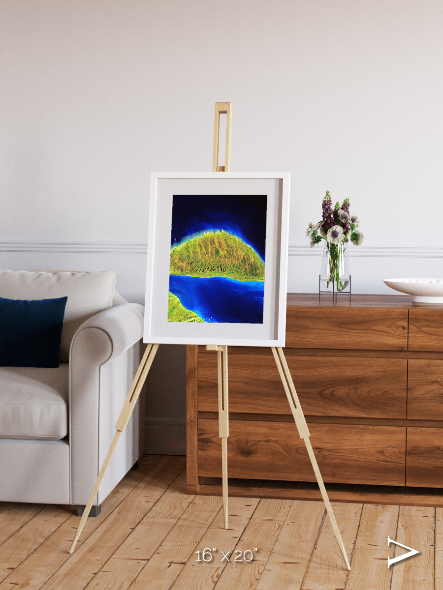Coastal Fragments, Island Rebound Framed & Mounted Print
